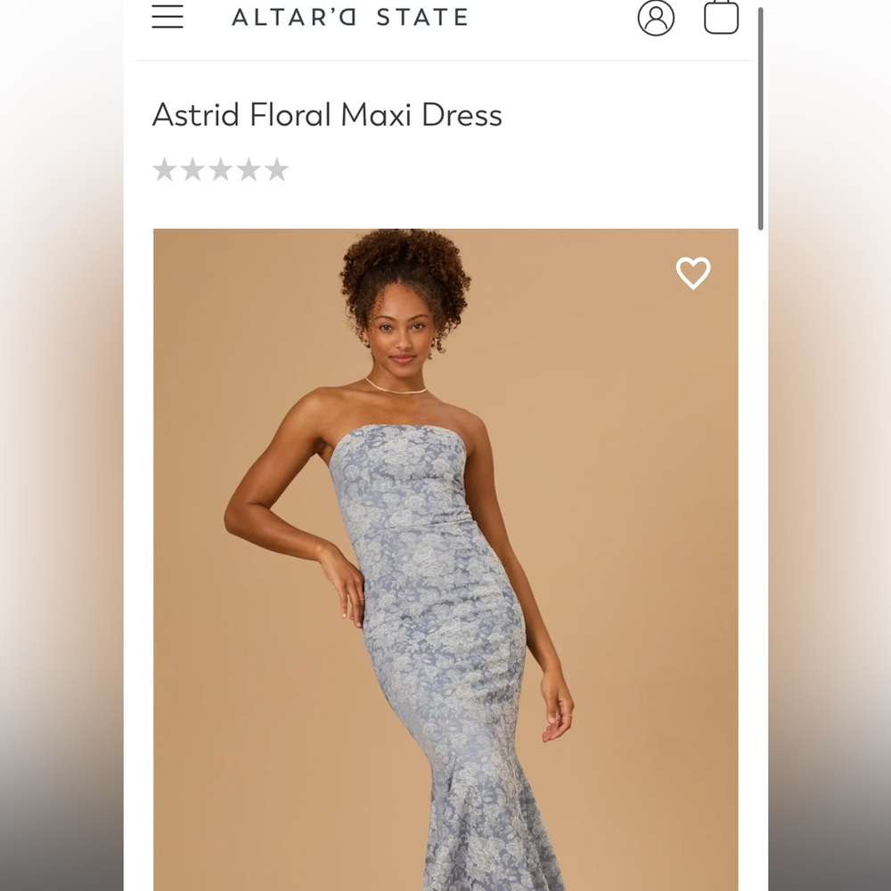 Altar’d State Astrid Floral Maxi Dress size S